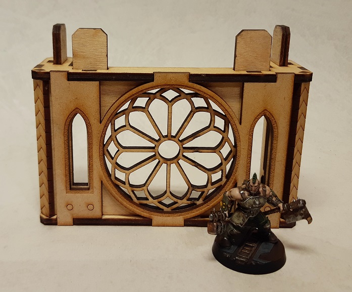 Nordgrim tower rose window for 3mm laser cut MDF