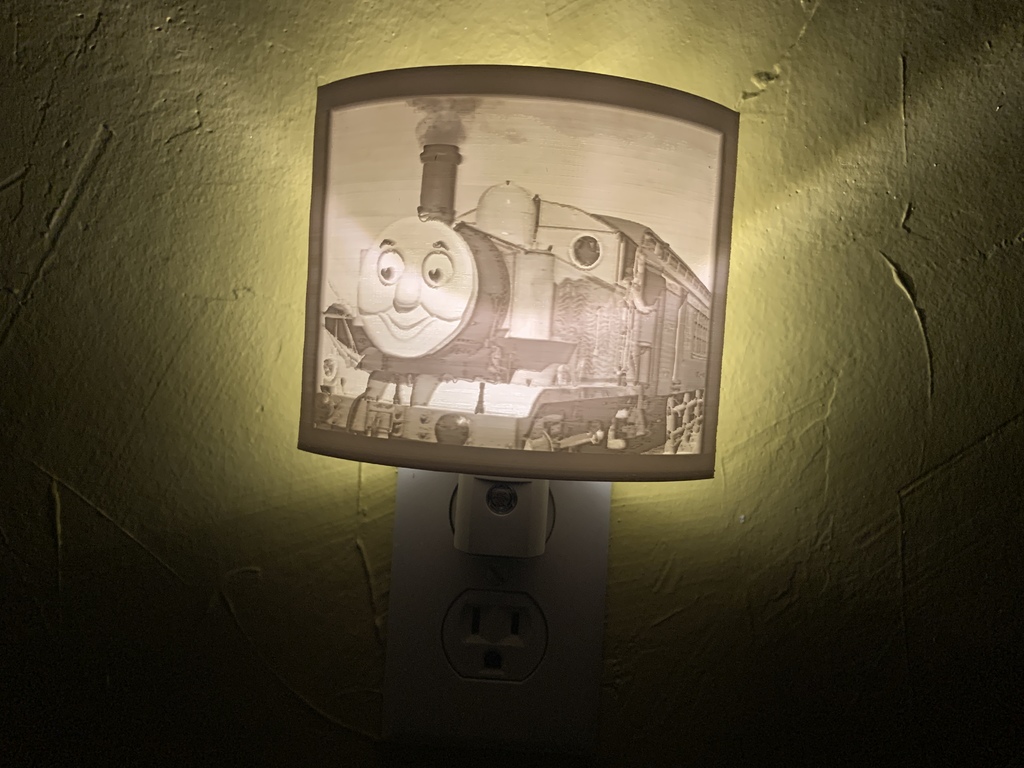 Thomas the Tank Lithophane LED Nightlight