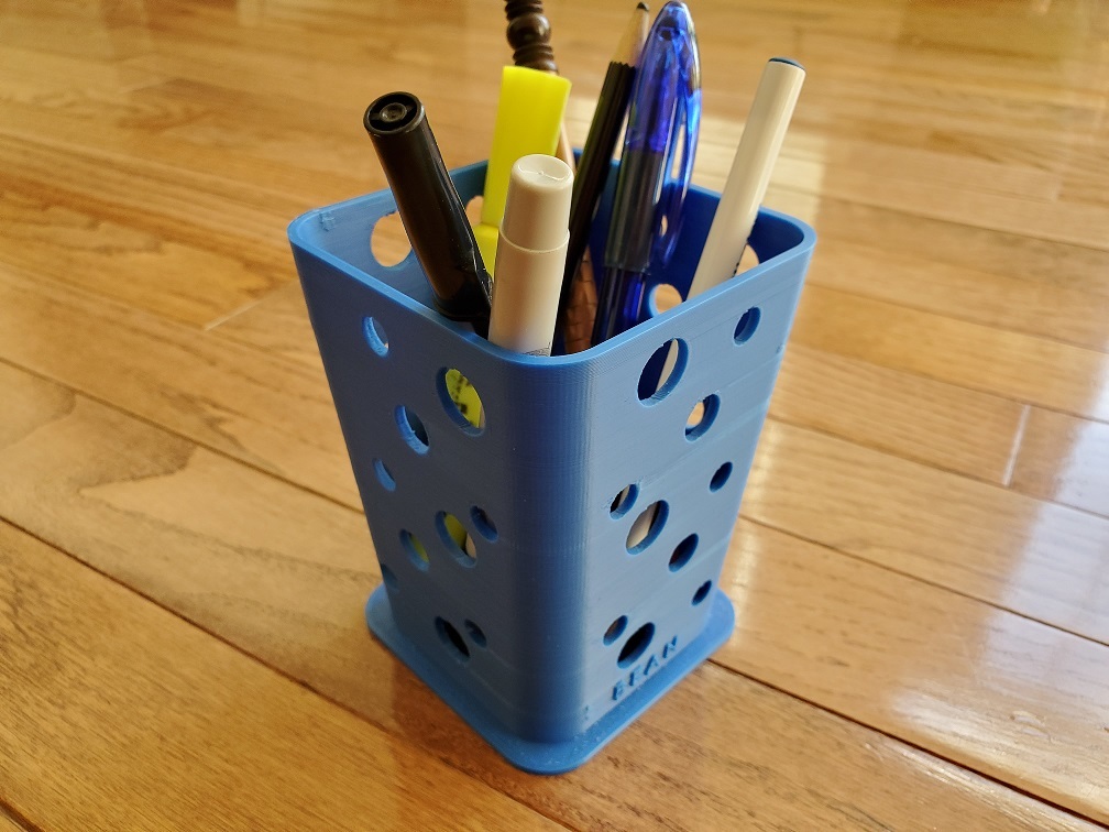 Bean: the stable 3D printed pencil holder