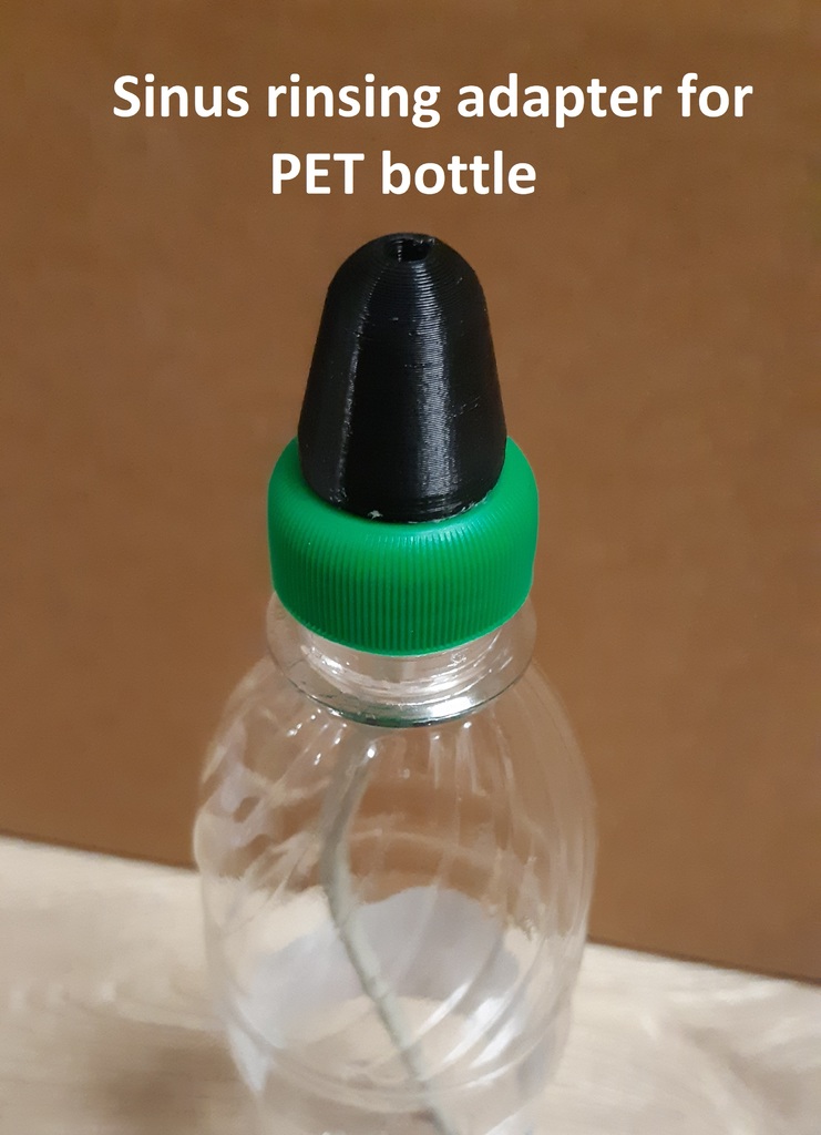 Sinus Rinse Nasal Irrigator adapter for standard PET bottle (PCO 1881 cap) #COVID