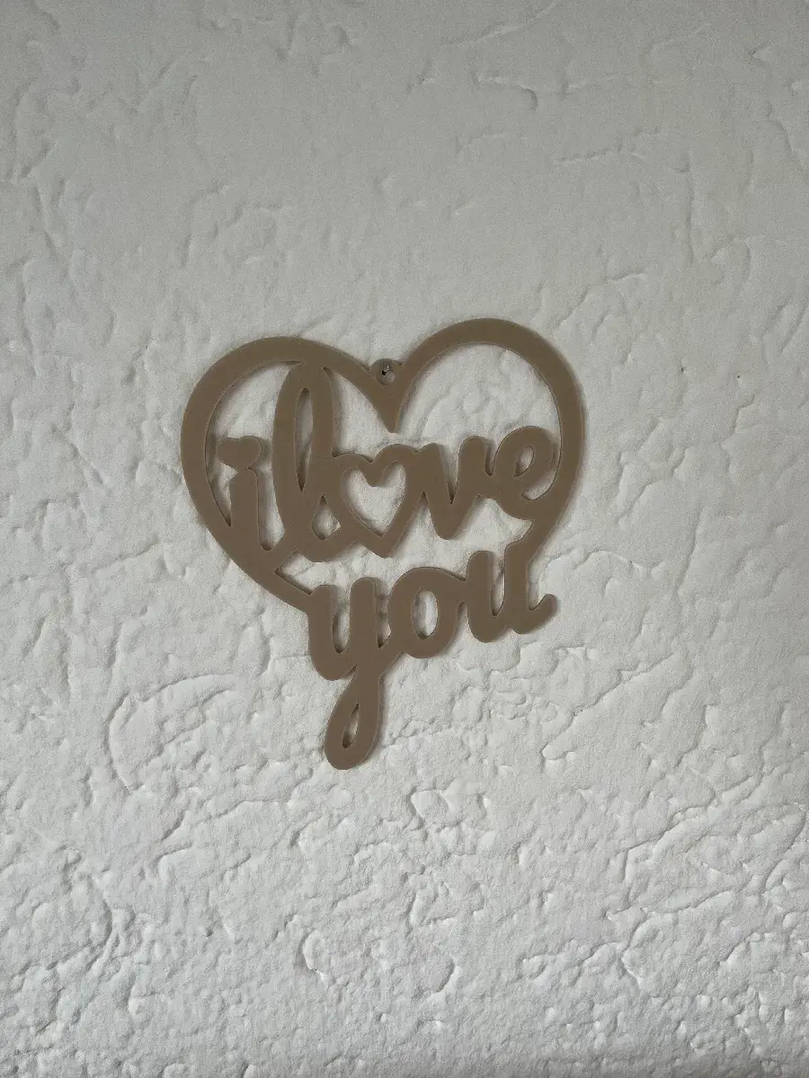 Miniatura 2 do modelo 3D I Love You Heart Wall Art