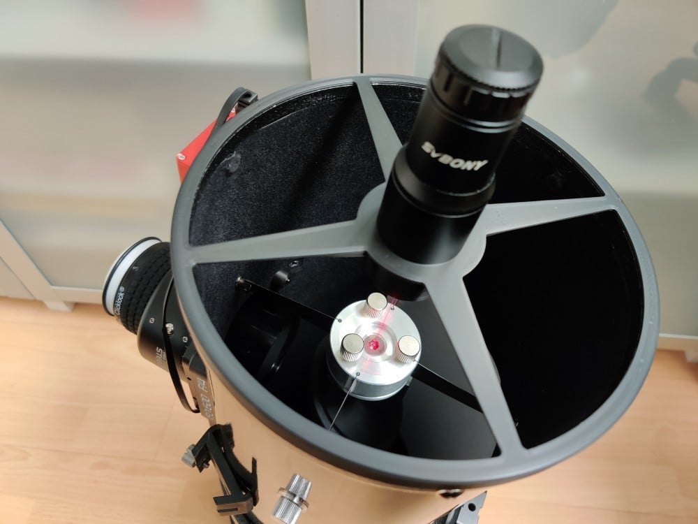 Spider Laser Tool for 150mm Newtonian Telescope