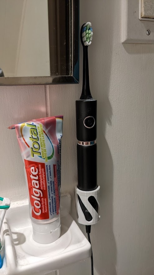 Wall Mount Fairywill electric toothbrush