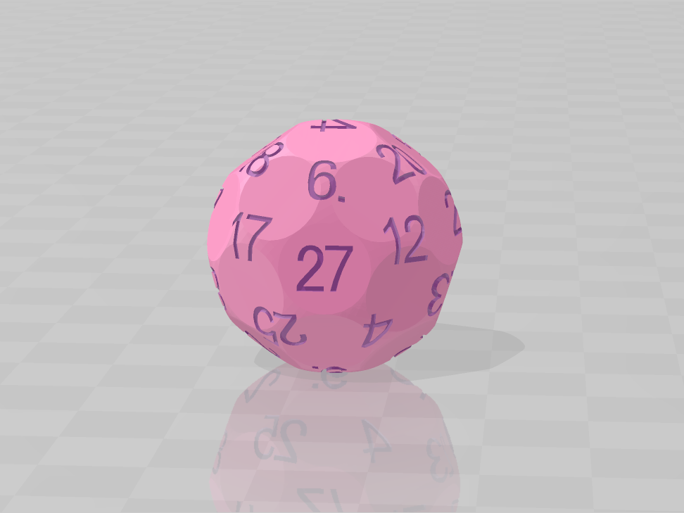 [D27]Truncated Sphere Twenty-seven Sided Die