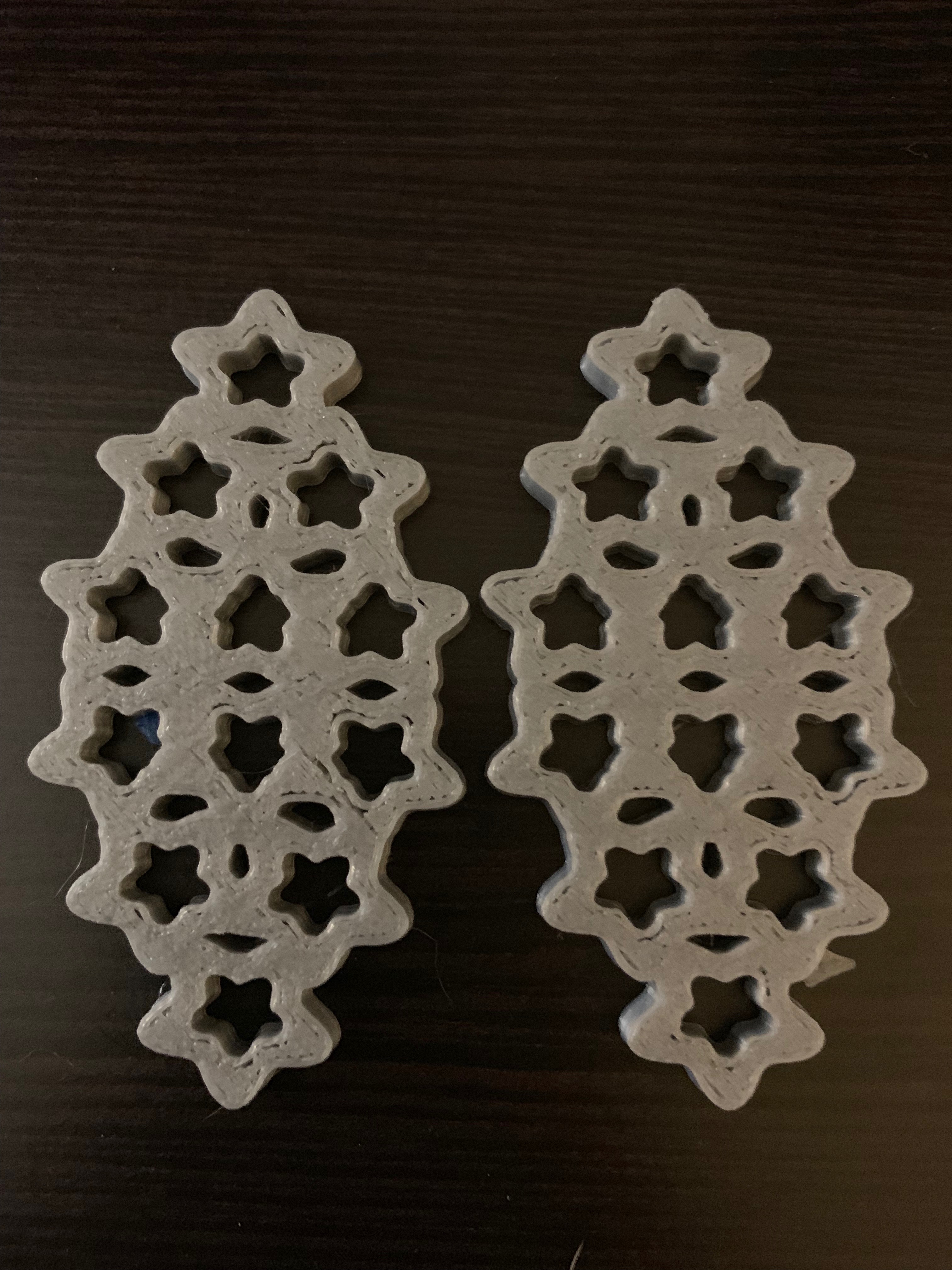 Flowers Pattern Earrings