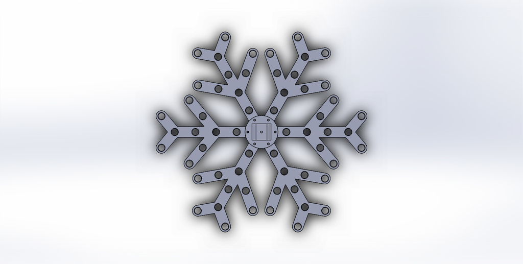 6 arm 60 pixel snowflake