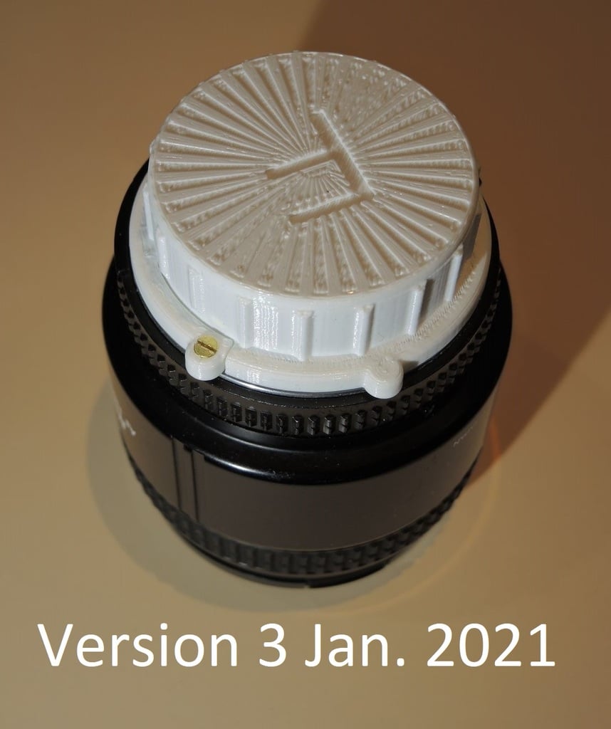Nikon F Mount Lockable Rear Lens Cap