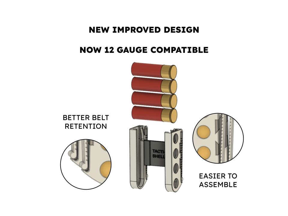 TACTI-SHELL Airsoft / 12ga Shotshell Holder