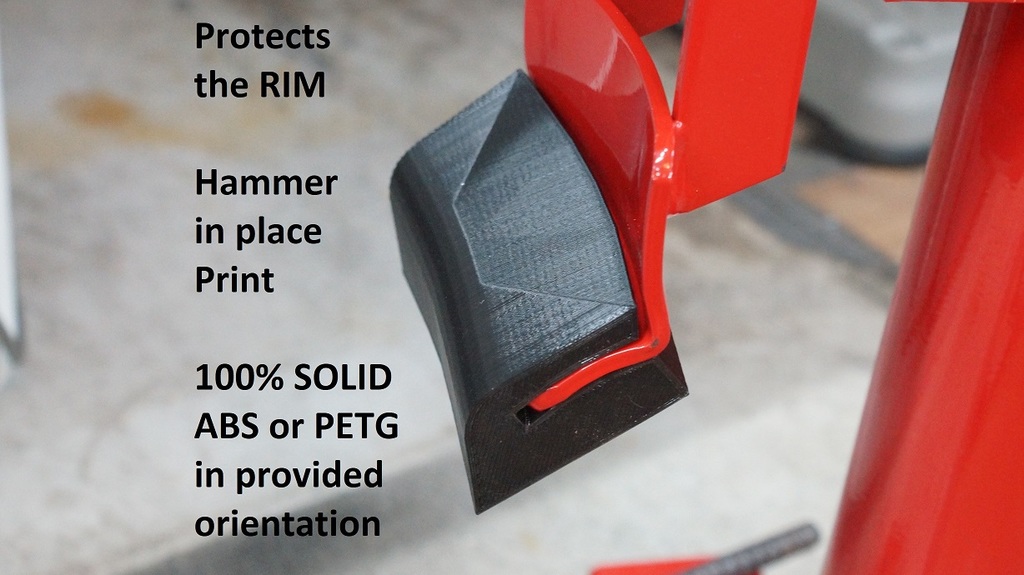 Manual tire changer center and rim protector