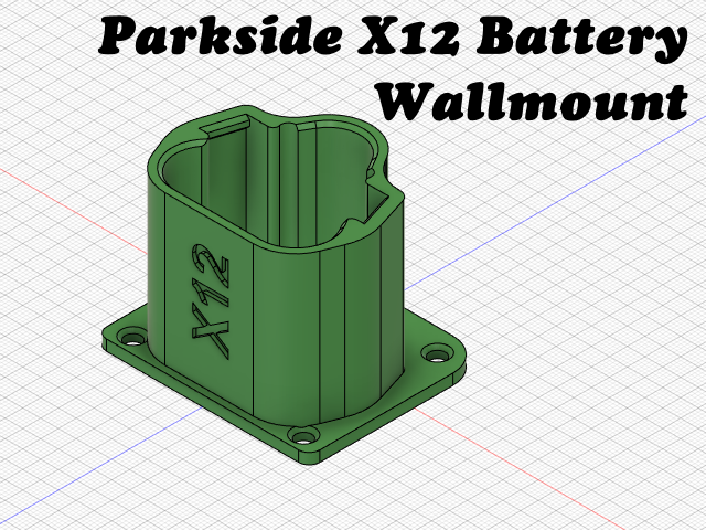 Parkside X12 Battery Wallmount