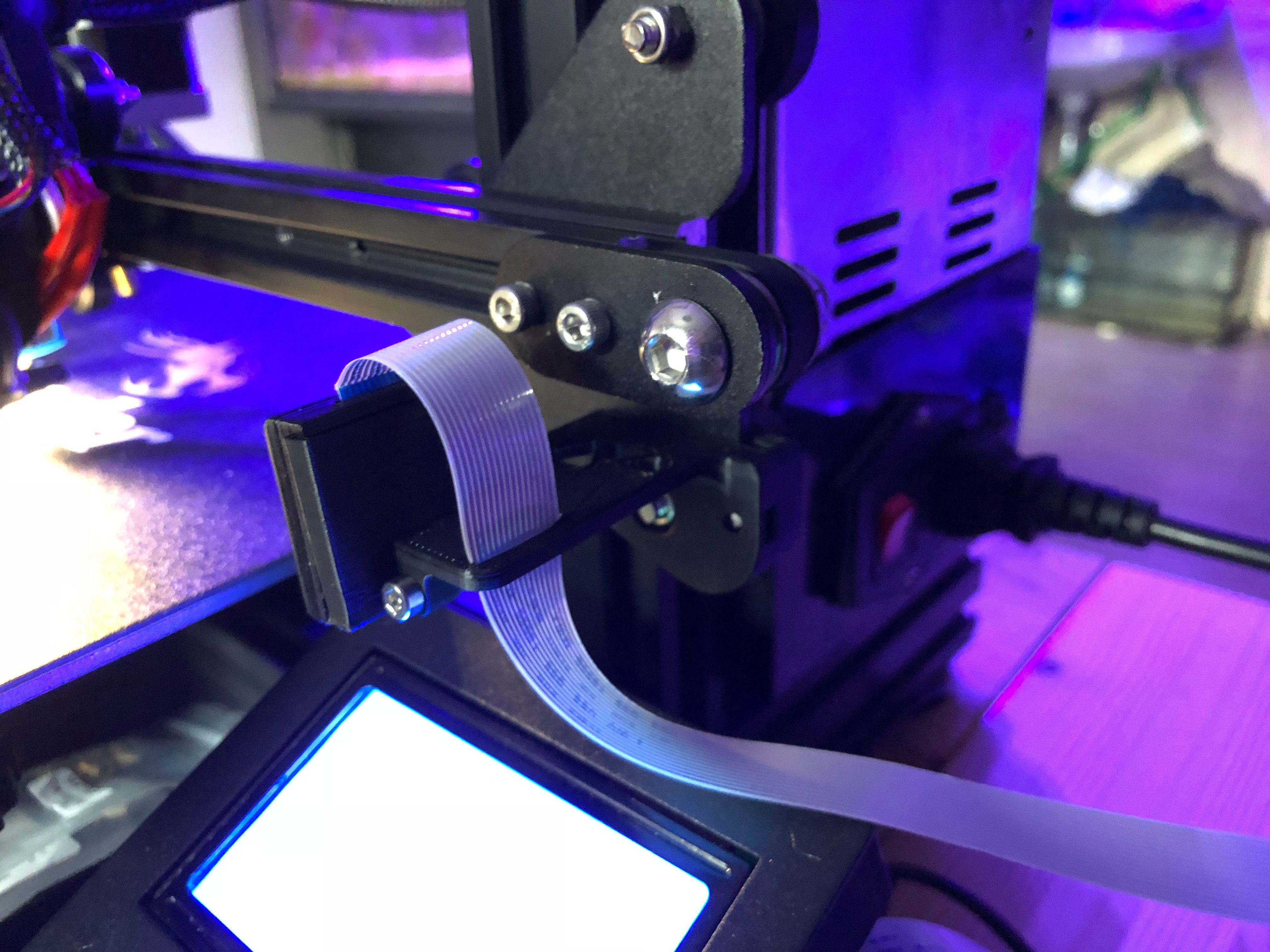 Ender 3 - X-Axis Pi camera mount + Enclosure v1.2