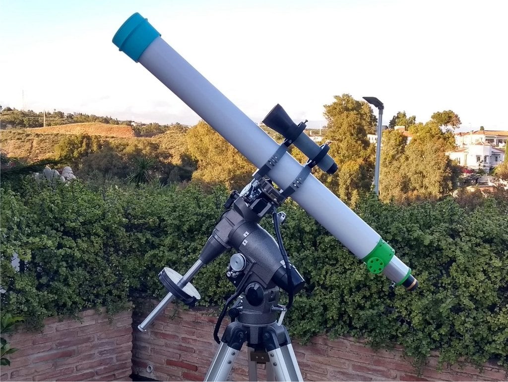 DIY  80mm refractor telescope.