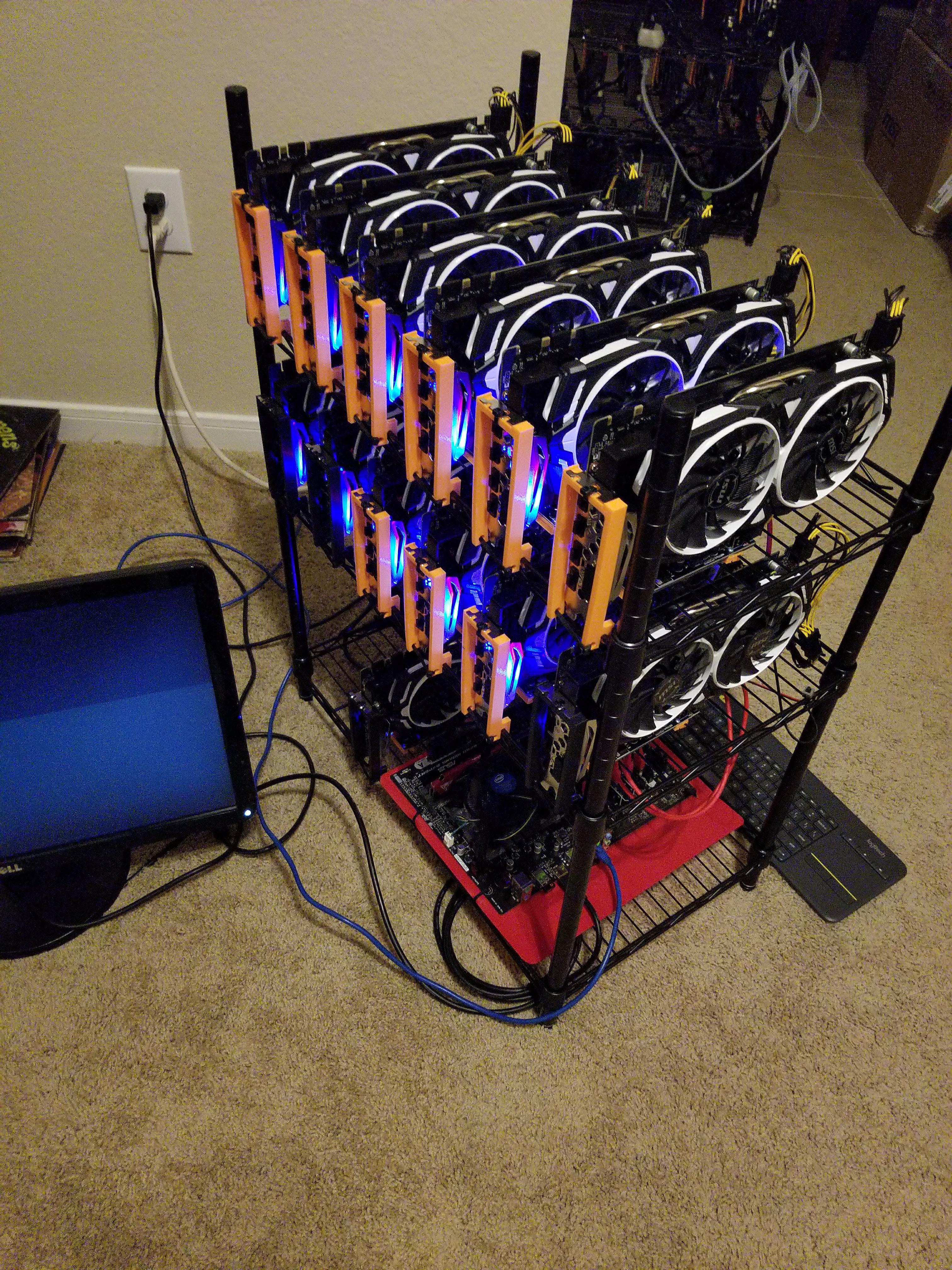 Crypto Mining Rig Riser & GPU Brackets