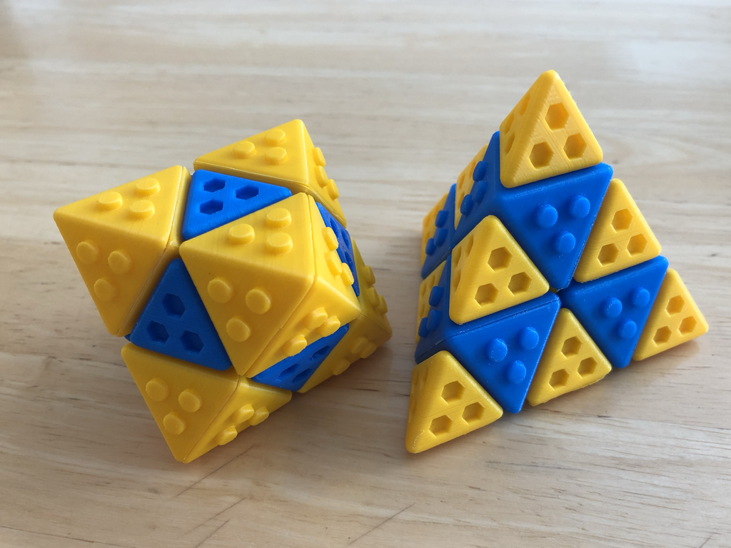 Octahedron and Tetrahedron Lego