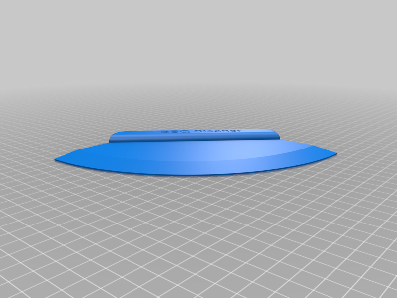 BBQ Grill cleaner scraper with rounded shape