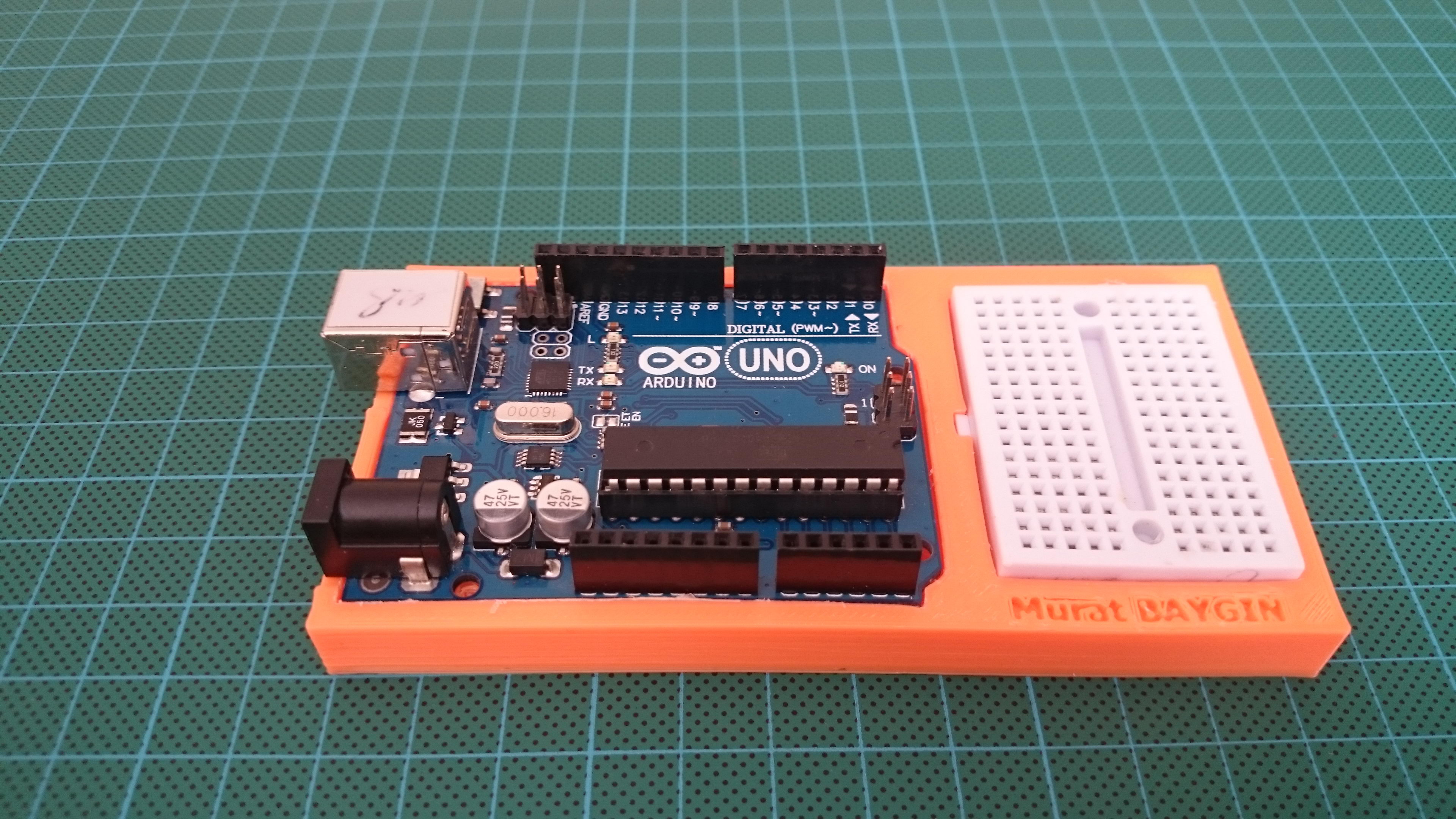 Arduino Uno And Mini Breadboard Stand