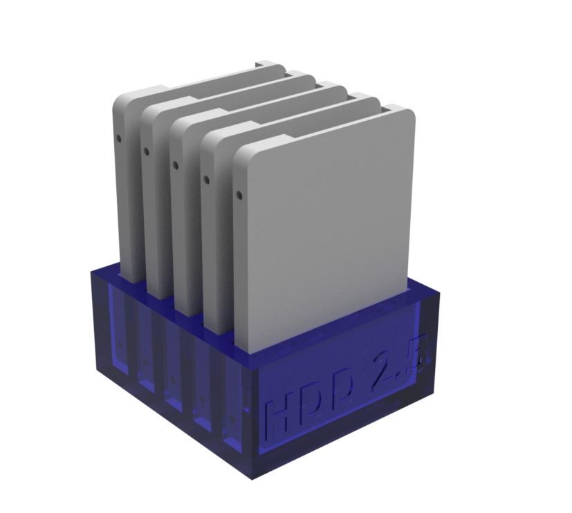HDD 2.5 holder - 5 places (porta hard disk)