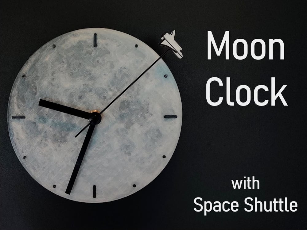 Moon Clock (Glows in the Dark)