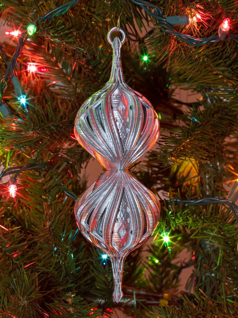 Double Winged Kaleidoscope Christmas Ball