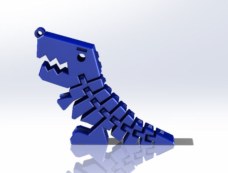 Flexi-rex with stronger links keychain