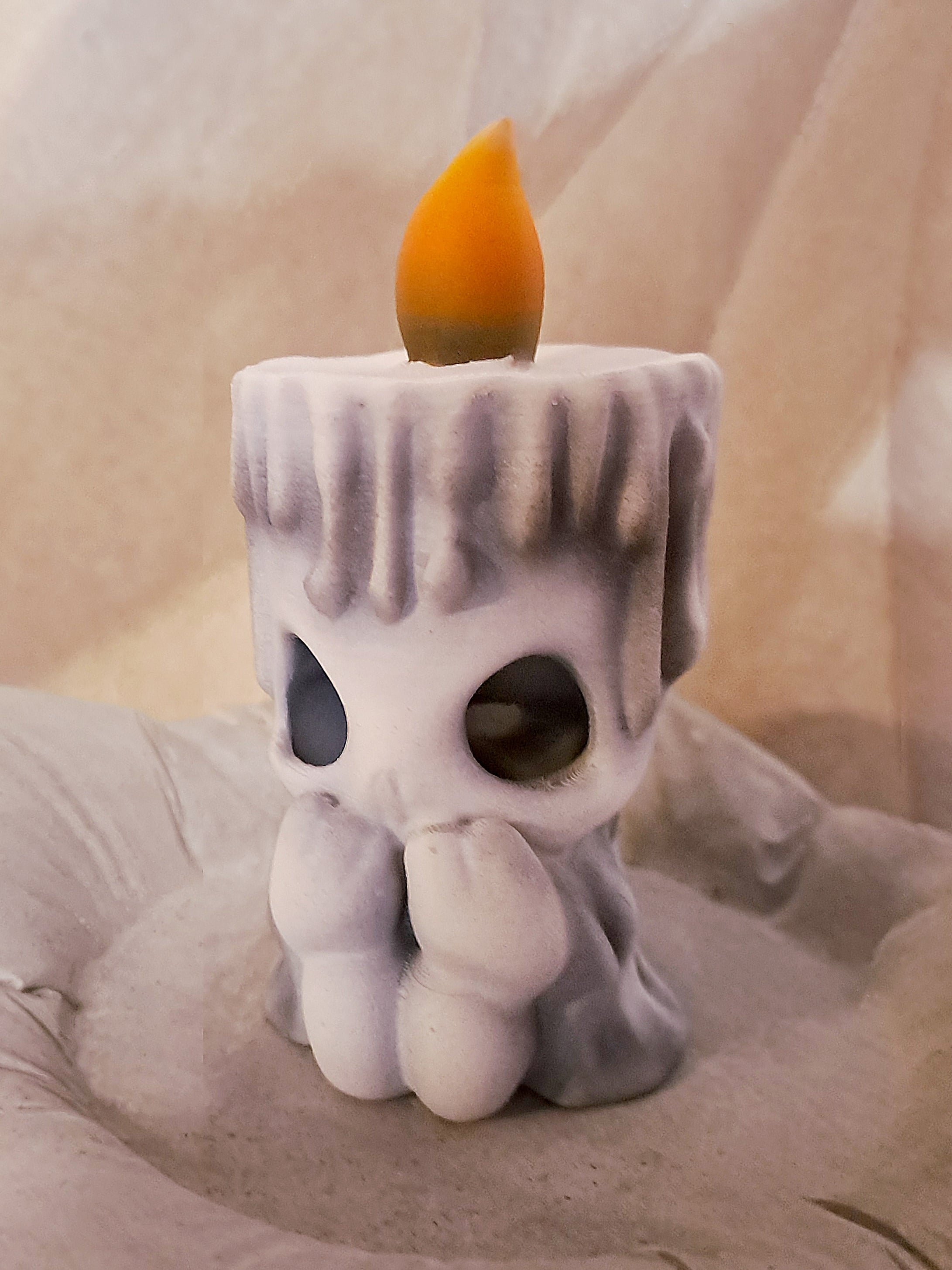 Cute Creepy Candle Holder with Flames REMIX