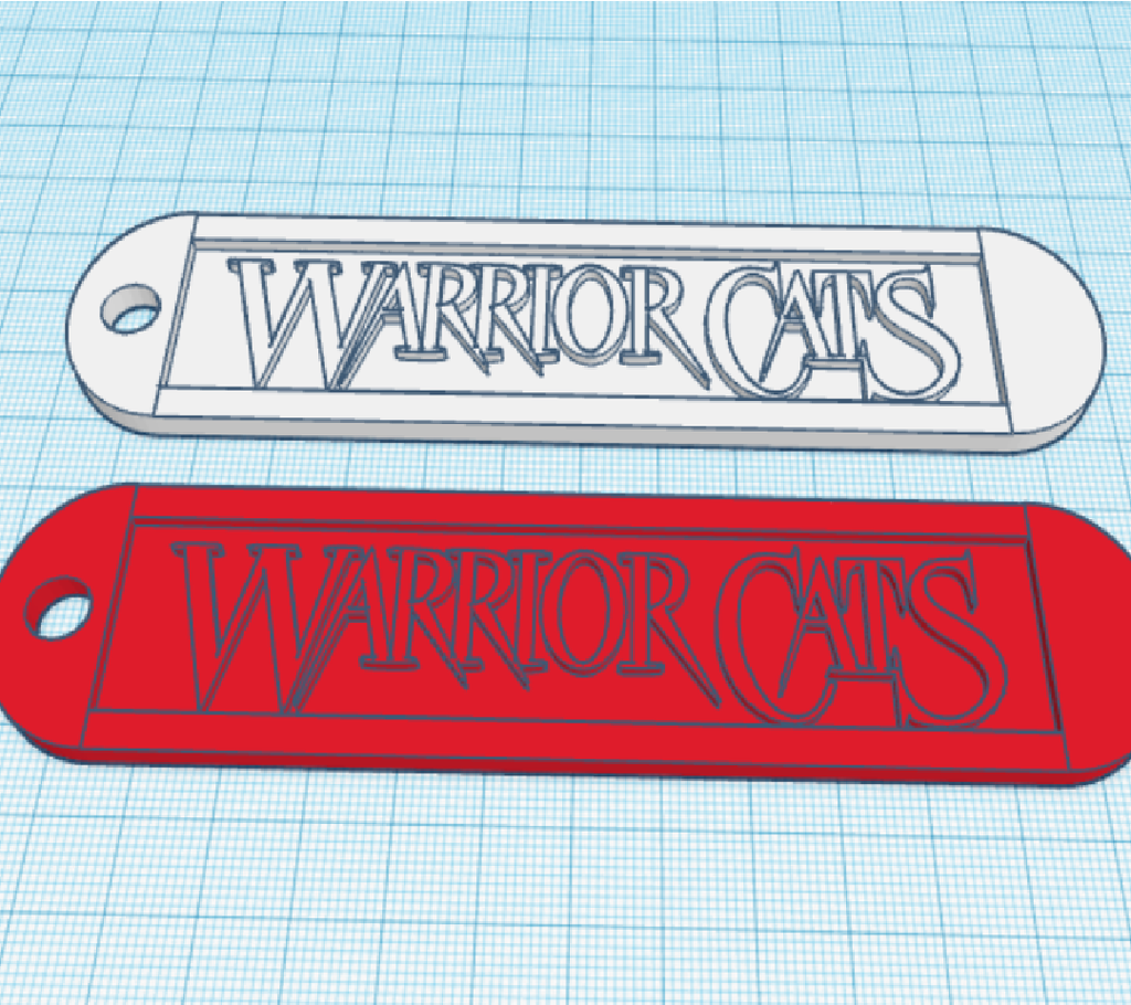 Warrior Cats Book Logo Keychain