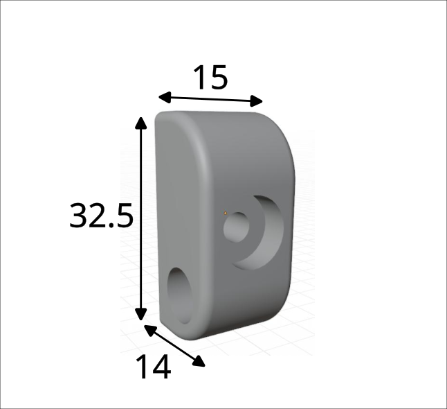 Single and two hole reefing boom fairleads