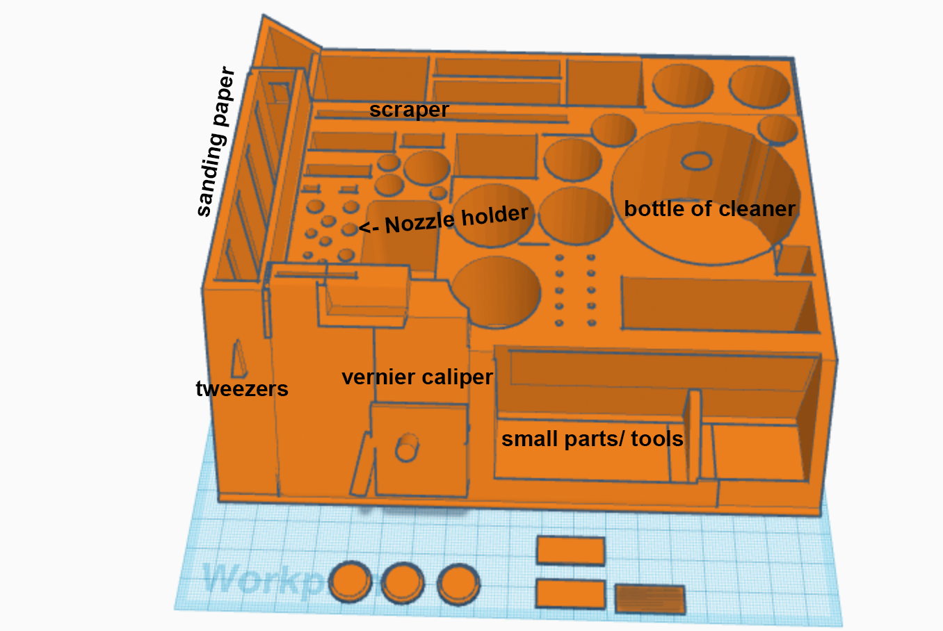 3D Printer Tool Stand extended version