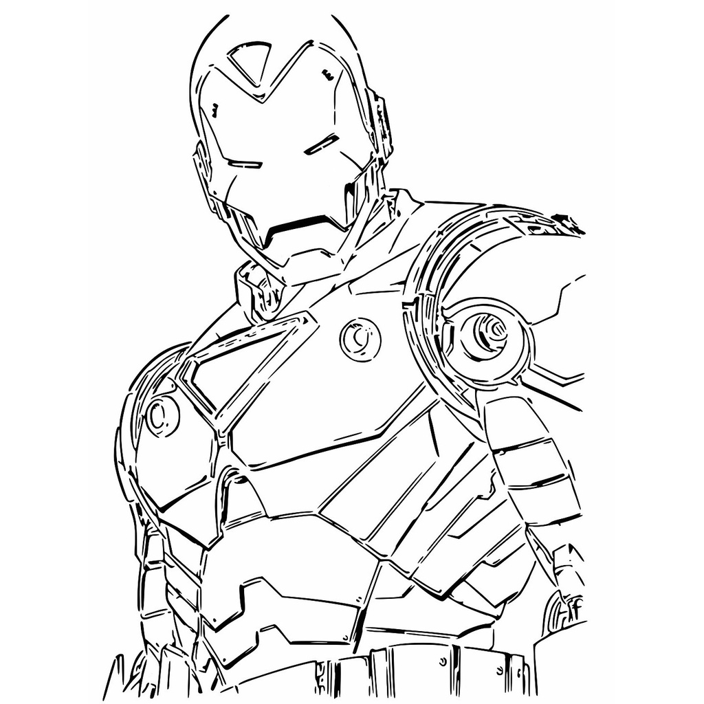 Iron Man stencil 4