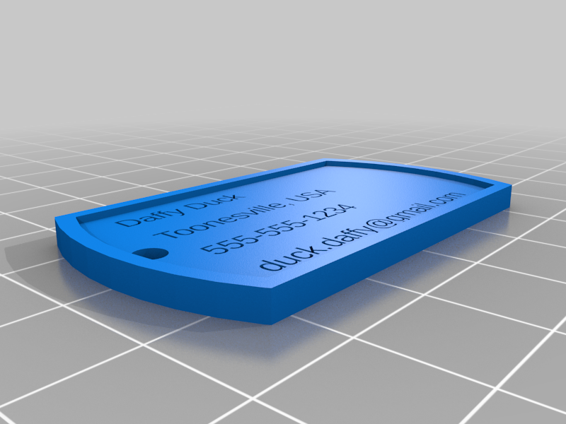 My Customized Dog Tags (Parametric and )
