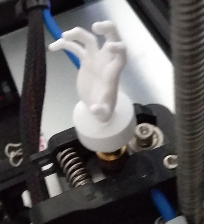 Extruder knob Zombie Hand