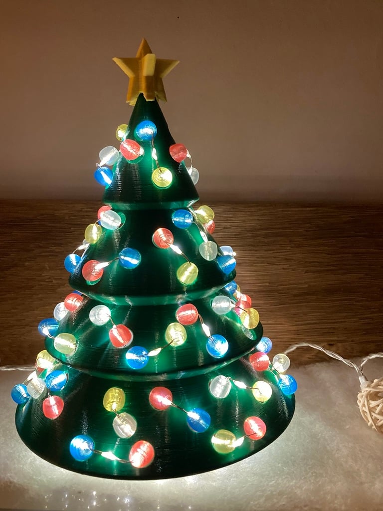 Lighted Beads for Colorful Christmas Tree