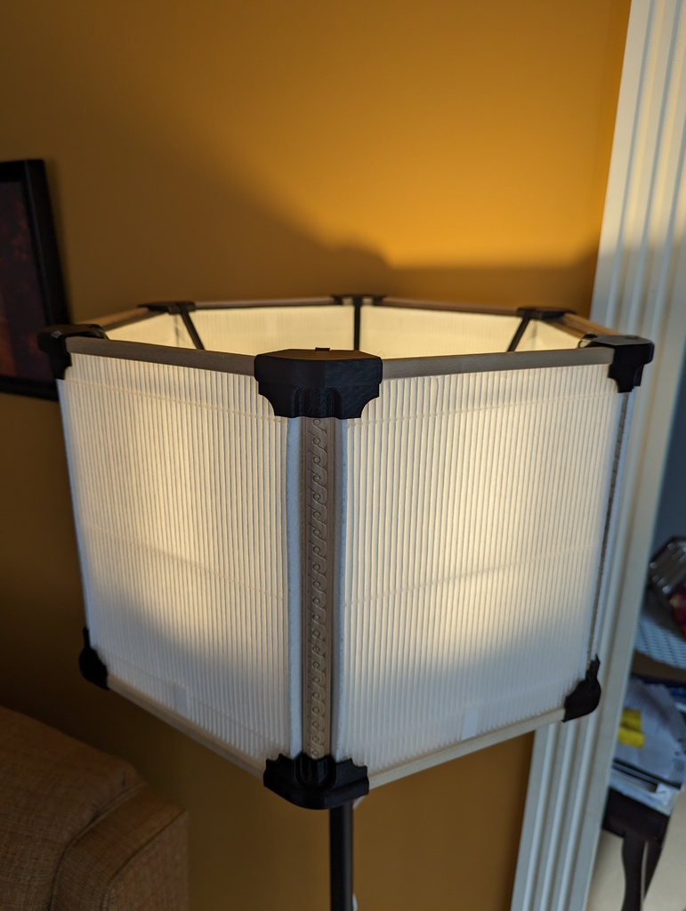 Air filtration lampshade