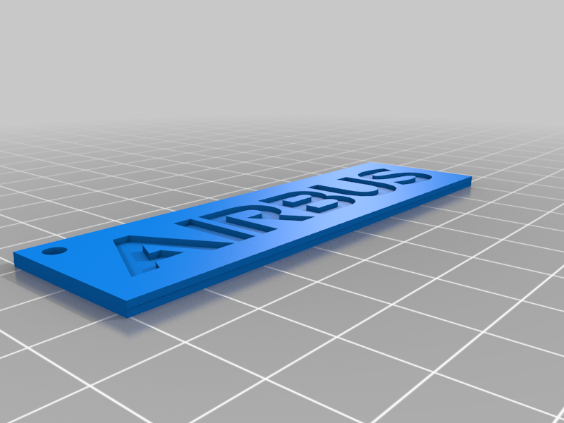 Airbus logo keyring