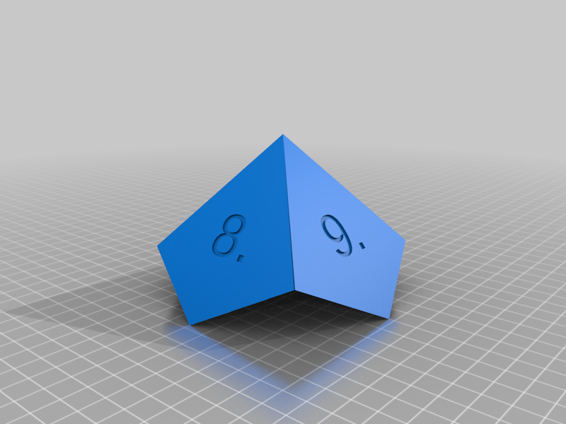 octahedron to learn a multiplication table + Braille version
