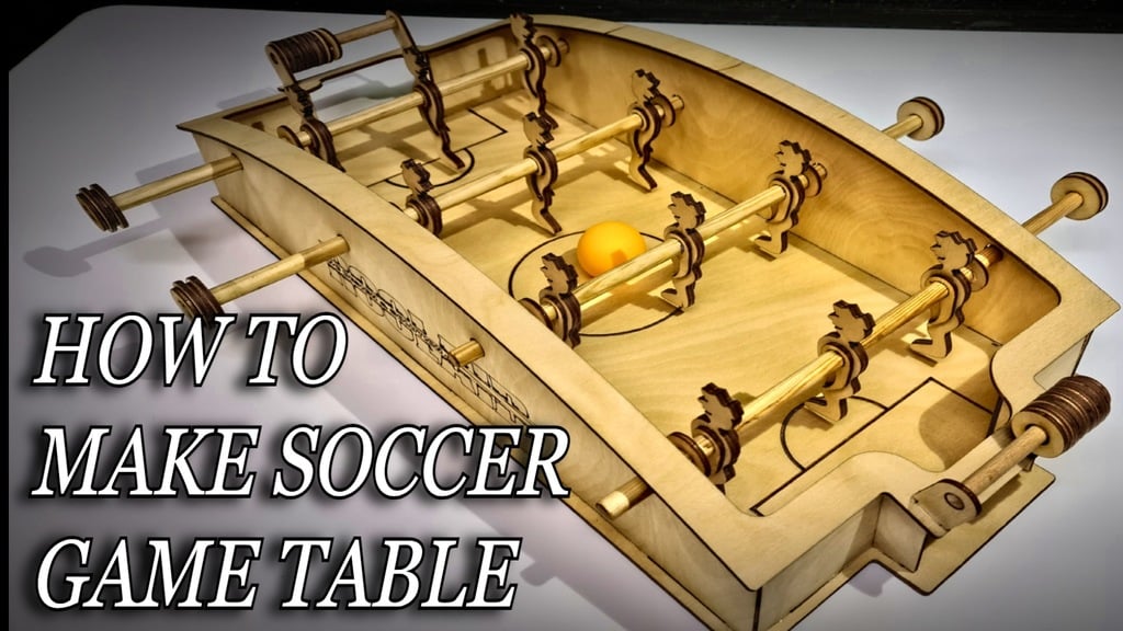 SOCCER GAME TABLE - CO2 lasercut - 3mm plywood - 3D puzzle