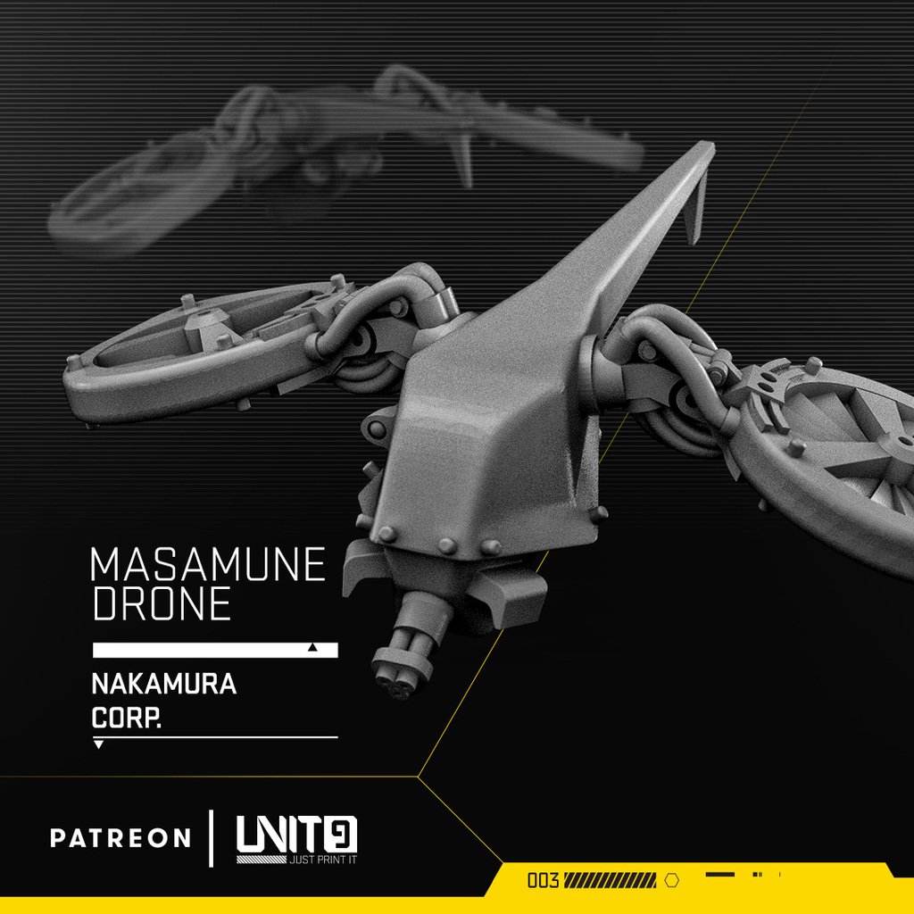 Masamune drone - cyberpunk vehicle
