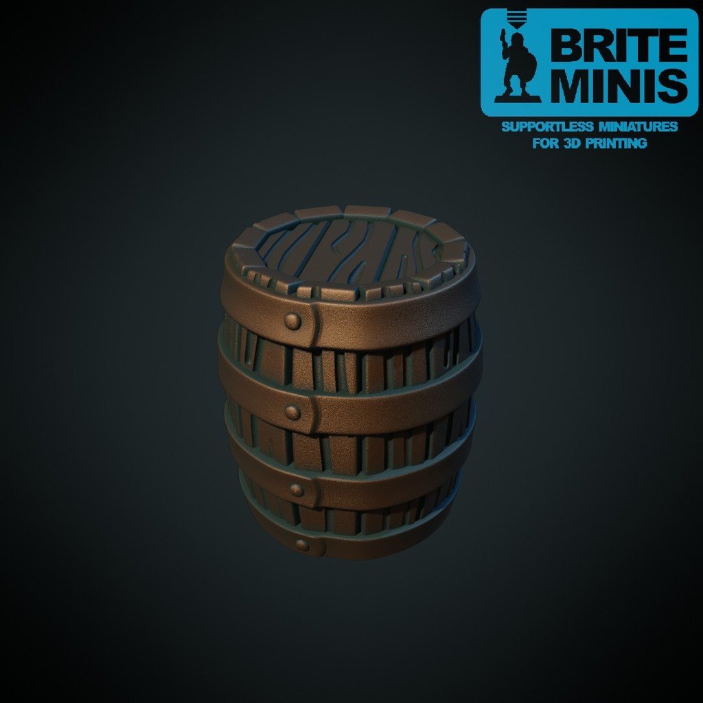 Yet another barrel (Supportless, FDM friendly)