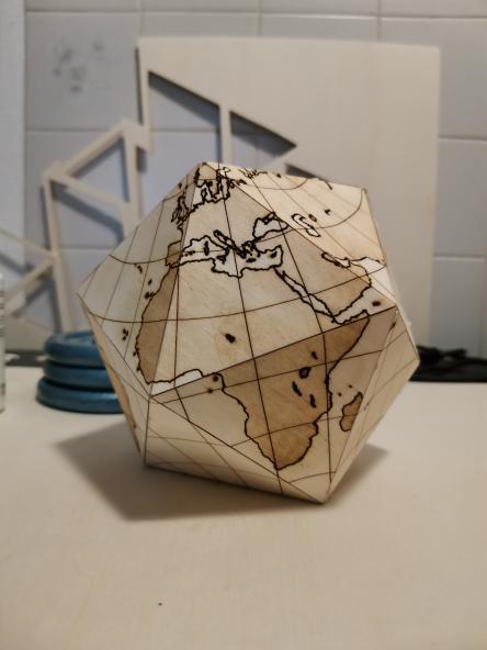 Dymaxion Globe - optimised for inkscape