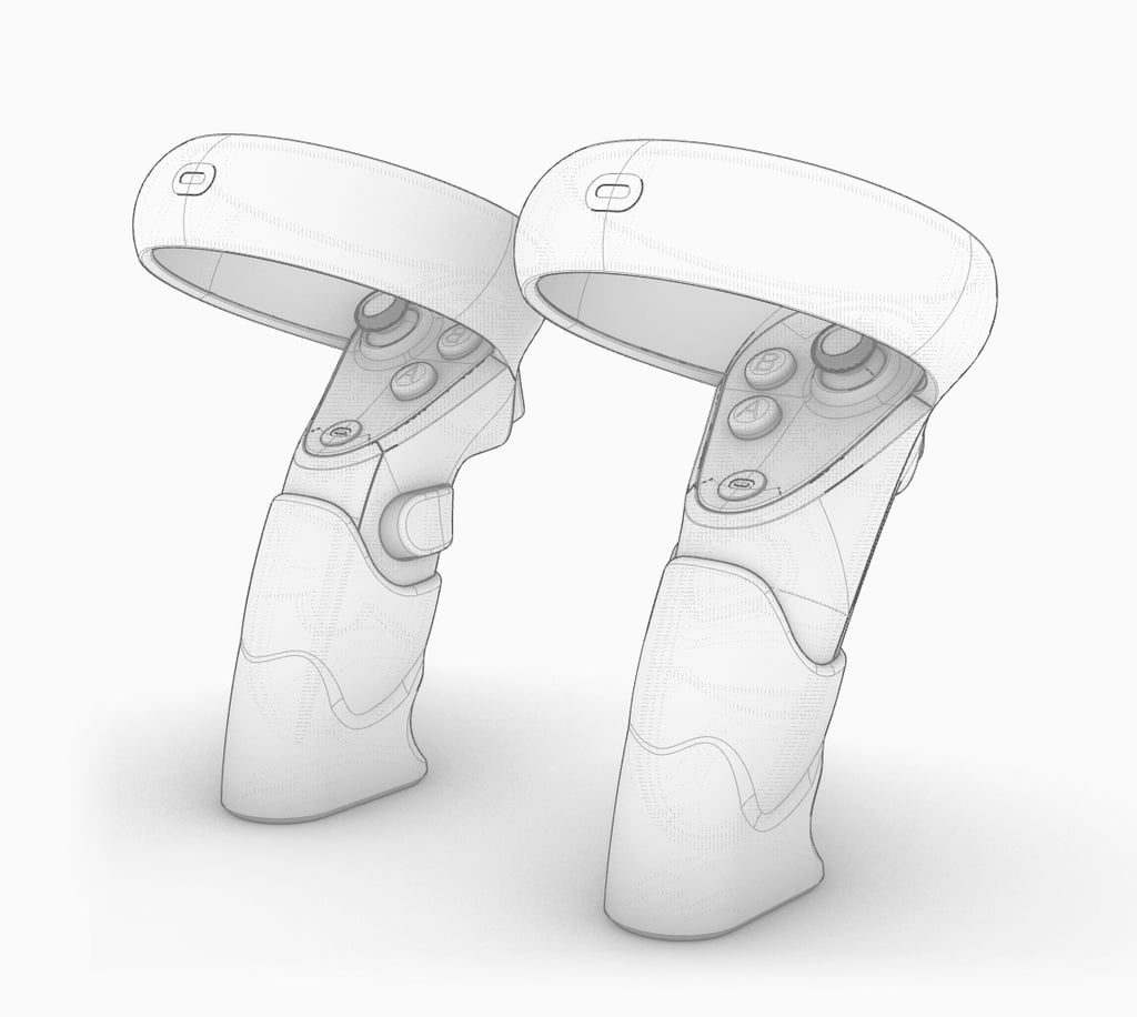 Grip for Oculus Quest and Rift S Controllers