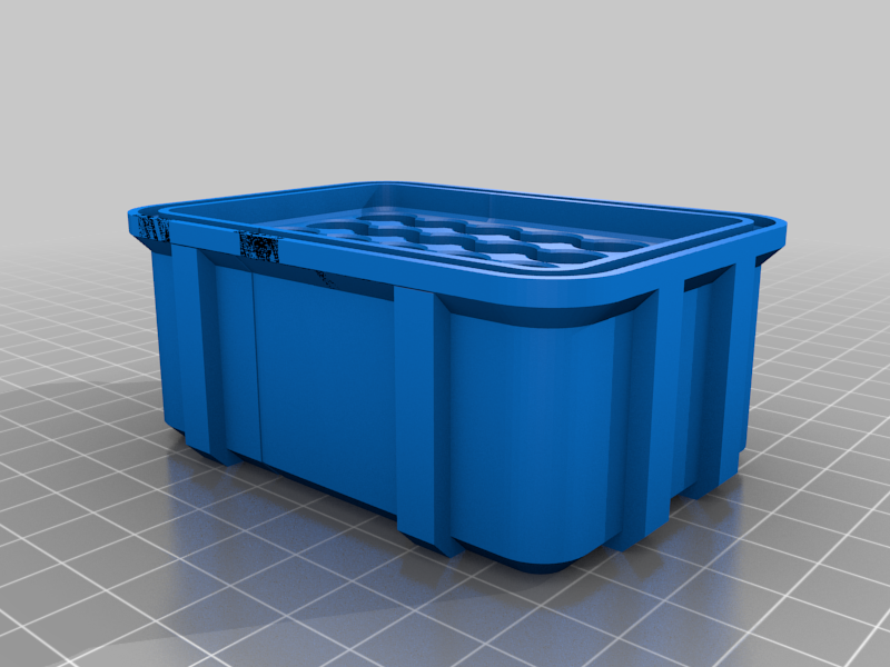 Larger AAA box with clip on lid