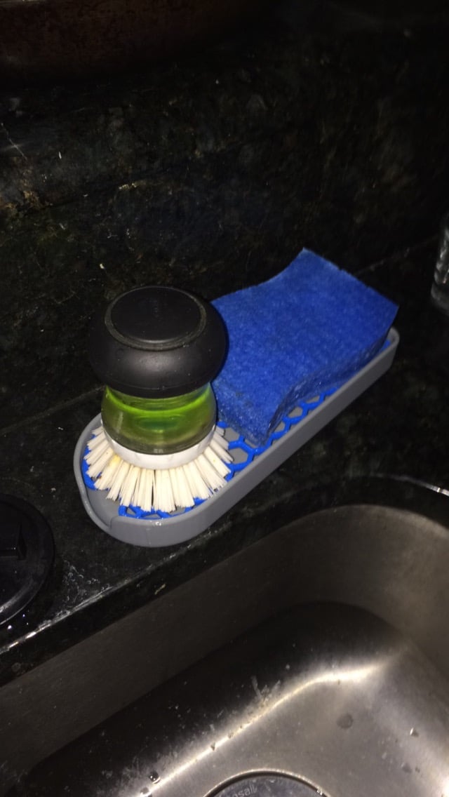 Brush and Sponge/Soap Dish