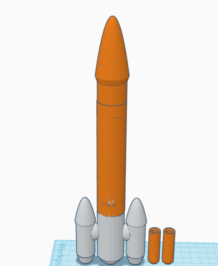 Double Booster Model Rocket