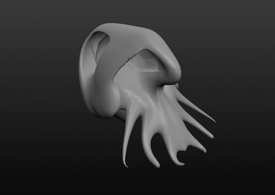 Alien Squid Skull