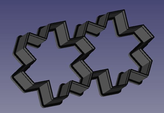Star Tessellable Cookie Cutter Inspired by M.C. Escher