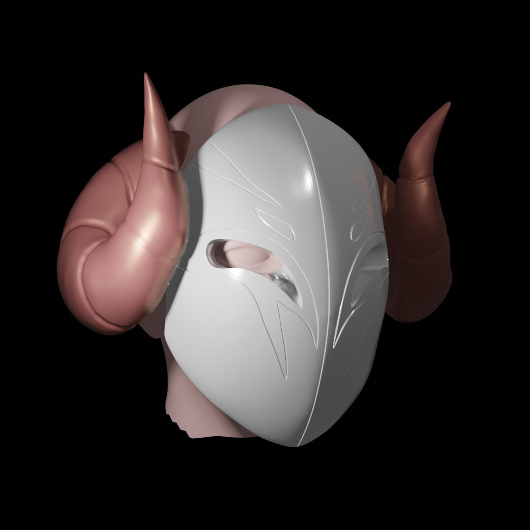 Kindred Spirit Blossom - Ergonomic Mask and Horns