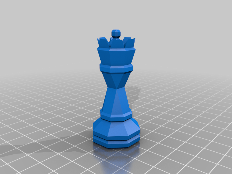 magnet 3D-Print-Optimized Geometric Chess Set Pieces