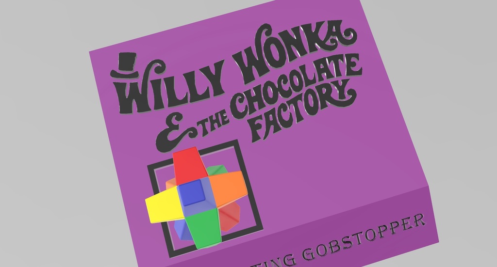 Multi-Material Willy Wonka and the Chocolate Factory Everlasting Gobstopper 2