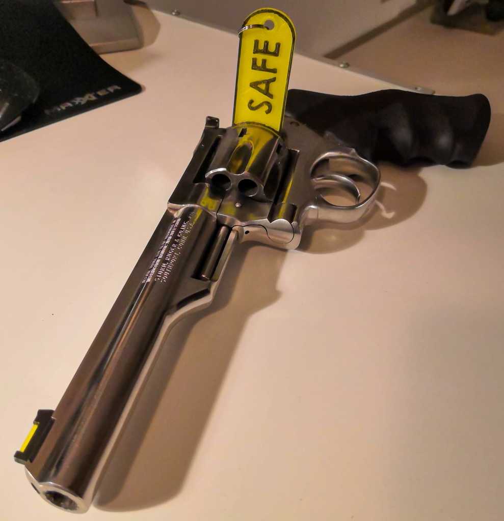 Chamber safety flag for .357 revolver