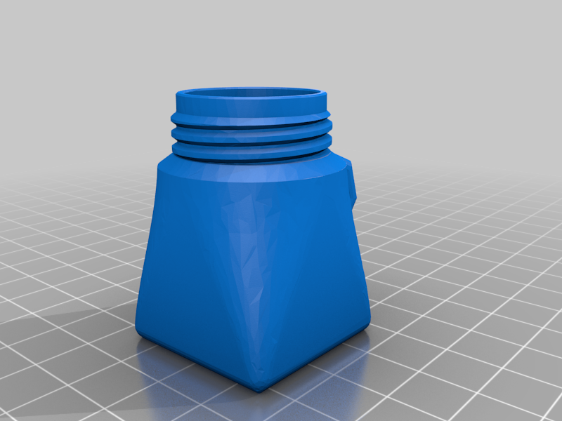 Water tight soda cap box with loop for keychain
